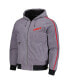 Фото #2 товара Men's and Women's Gray Kansas City Chiefs Corduroy Hoodie Full-Zip Bomber Jacket