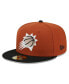 Фото #3 товара Men's Rust, Black Phoenix Suns Two-Tone 59FIFTY Fitted Hat