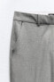 Straight-leg low-rise trousers