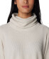 ფოტო #3 პროდუქტის Women's Holly Hideaway Waffle Cowl-Neck Pullover Top