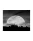 Фото #1 товара Monte Nagler Moonlight Silhouette Farmington Hills Michigan Canvas Art - 37" x 49"