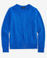 Women's 100% Cashmere Cable-Knit Crewneck Sweater, Created for Macy's