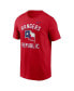 Фото #3 товара Men's Red Texas Rangers Lone Star Flag Hometown T-shirt