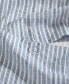 Фото #6 товара Ticking Stripe Cotton Percale 3 Piece Duvet Cover Set, King