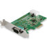 Фото #1 товара StarTech.com 1-port PCI Express RS232 Serial Adapter Card - PCIe RS232 Serial Host Controller Card - PCIe to Serial DB9 - 16950 UART - Low Profile Expansion Card - Windows & Linux - PCIe - Serial - PCIe 1.1 - RS-232 - Green - 277385 h