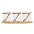 Sugar Bowl DKD Home Decor Basic Transparent Natural Bamboo 3 Pieces 8,5 cm 29 x 10 x 10 cm