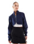 Фото #1 товара Nike cropped bomber jacket in black