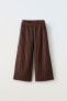 Rustic ribbed trousers