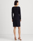 Фото #2 товара Платье Ralph Lauren Lauren с поясом-застежкой из растяжимого джерси