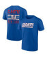 Men's Royal New York Giants Big and Tall Two-Sided T-shirt