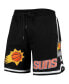 ფოტო #4 პროდუქტის Men's Black Phoenix Suns Chenille Shorts
