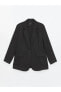 LCW Vision Düz Uzun Kollu Keten Görünümlü Kadın Blazer Ceket Ceket