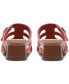 Фото #3 товара Women's Desirae Palm Triple-Strap Open-Back Sandals