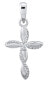 Charming silver pendant Cross with zircons Darius FW3968