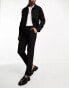 Фото #1 товара ASOS DESIGN smart co-ord slim trouser in black twill