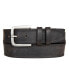 ფოტო #1 პროდუქტის Men's Triple Needle Stitched Leather Belt