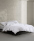 Фото #8 товара Washed Texture Solid Cotton Jacquard 3 Piece Duvet Cover Set, Queen