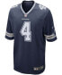 ფოტო #3 პროდუქტის Men's Dak Prescott Navy Dallas Cowboys Game Team Jersey