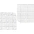 Non-slip Shower Mat Frames White PVC 50,3 x 50,3 x 0,7 cm (6 Units)