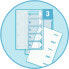 Фото #4 товара Канцелярские товары Esselte Прокладки из картона Maxi для печати A4 1-5 (100211)