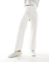 Mango wide leg jeans in off white 40 - фото #8