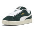 Фото #2 товара Puma Suede Xl Hairy Lace Up Mens Green Sneakers Casual Shoes 39724102