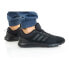 Фото #3 товара Мужские кроссовки спортивные для бега черные текстильные низкие Adidas Fluidup