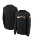 Фото #1 товара Big Boys and Girls Black Phoenix Suns Swoosh Long Sleeve T-Shirt