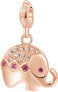 Pink gilded elephant Storie RZ001 pendant