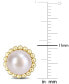 ფოტო #3 პროდუქტის Cultured Freshwater Pearl (8mm) Stud Earrings in 10k Gold
