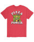 ფოტო #1 პროდუქტის Men's Teenage Mutant Ninja Turtles Power Pizza T-shirt