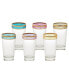 Фото #1 товара Melania Collection Multicolor Highball Glasses, Set of 6