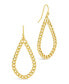 14K Gold Plated or Rhodium Plated Nikole Chain Link Dangle Earrings