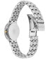 ფოტო #3 პროდუქტის Women's Eco-Drive Crystal Accent Stainless Steel Bracelet Watch 28mm EW2340-58A