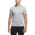 Фото #1 товара Adidas Men's Emblem Coded Graphic Tee Grey Heather DV2111