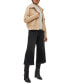 Фото #4 товара Women's Faux-Leather Long-Sleeve Coat