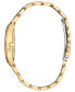 ფოტო #2 პროდუქტის Eco-Drive Women's Crystal Gold-Tone Stainless Steel Bracelet Watch 28mm, Created for Macy's