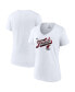 ფოტო #1 პროდუქტის Women's White Miami Heat 2023 NBA Eastern Conference Champs Locker Room T-shirt