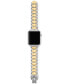 Фото #3 товара Ремешок для часов Tory Burch reva двухцветный из нержавеющей стали для Apple Watch® 38мм/40мм