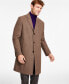 Фото #4 товара Men's Classic Fit Luxury Wool Cashmere Blend Overcoats
