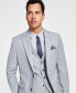 ფოტო #2 პროდუქტის Men's Slim-Fit Wool Sharkskin Suit Jacket, Created for Macy's