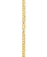 ფოტო #5 პროდუქტის Flat Curb Link 18" Chain Necklace in 18k Gold-Plated Sterling Silver