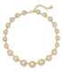 ფოტო #1 პროდუქტის Gold-Tone Pavé & Imitation Pearl All-Around Collar Necklace, 17"+ 2" extender, Created for Macy's