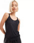 Фото #1 товара Nike One Training Dri-Fit classic strappy tank top in black