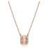 Фото #1 товара Swarovski Damen Millenia Halskette Oktagon-Schliff, Violett, Roségold-Legierungsschicht 5640291