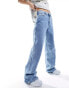 Фото #2 товара Tommy Jeans Clare high waisted wide leg jeans in light wash