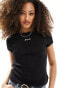 Фото #1 товара BOSS crop tee in black