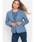 ფოტო #1 პროდუქტის Women's Chevron Jersey Knit Blazer