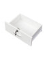 White modern simple hair desk, multi-layer storage, large storage space