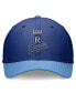 Фото #2 товара Men's Royal, Light Blue Kansas City Royals Cooperstown Collection Rewind Swooshflex Performance Hat